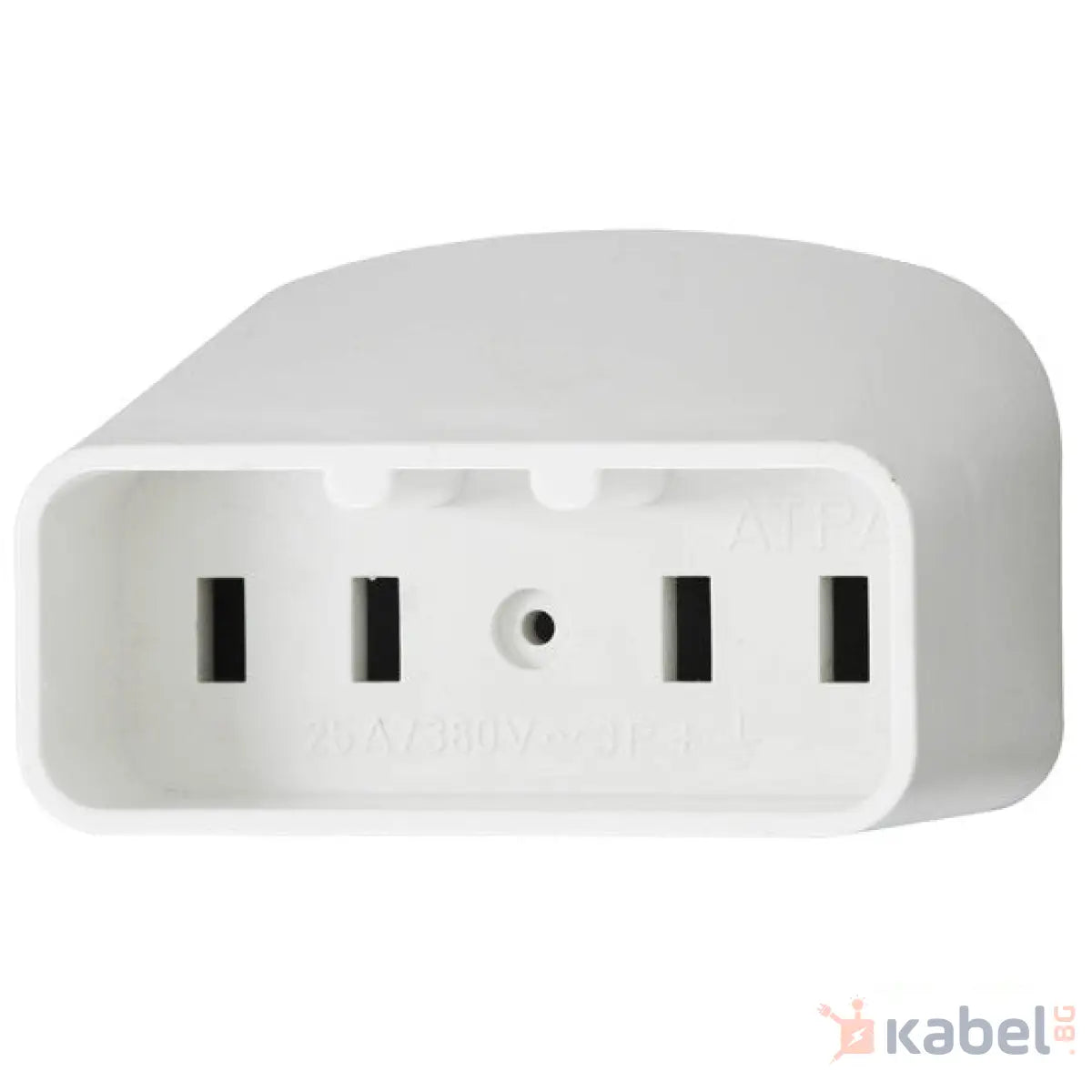 Промишлен контакт 4 пина Сив 25А IP20