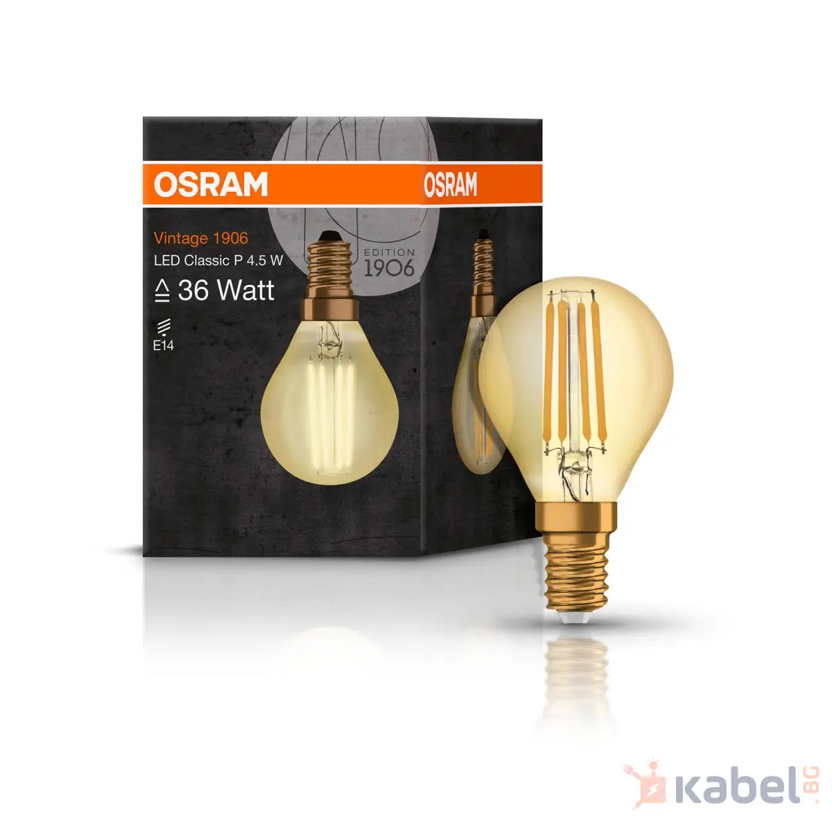 ЛАМПА LED VINTAGE CL P 4- 4.5W Е14,2500K,410lm