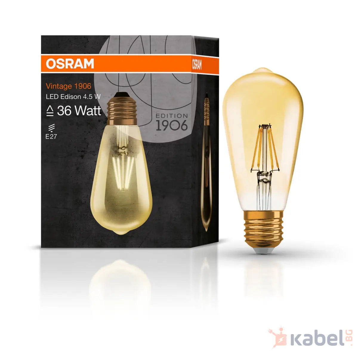 ЛАМПА LED VINTAGE CL ST36 4W Е27,2400K,410lm,230V