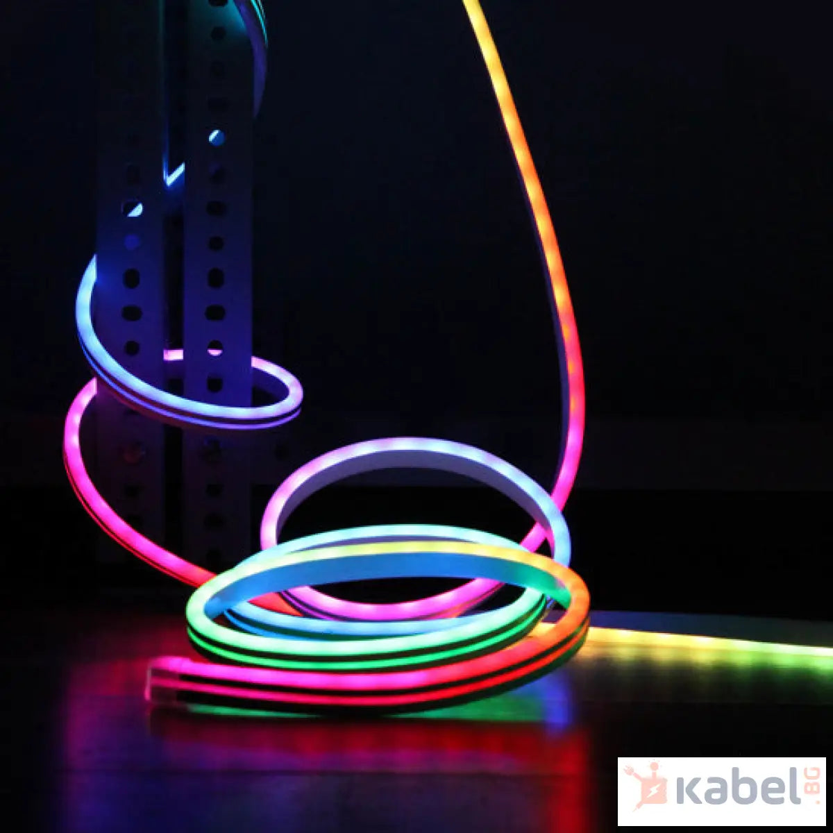 ЛЕНТА LED NEON+АДАПТЕР 24W,IP44,5m,405-405