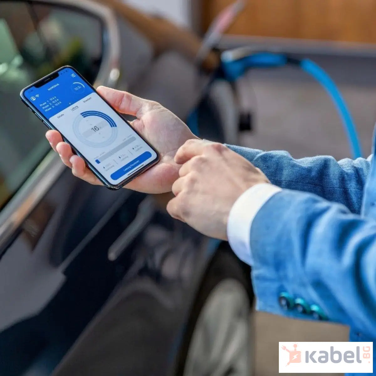 МОБИЛНА ЗАРЯДНА СТАНЦИЯ NRGKICK BLUETOOTH, WI-FI И 4G ТИП 2 | ТРИФАЗНА 22 KW | 5 МЕТРА