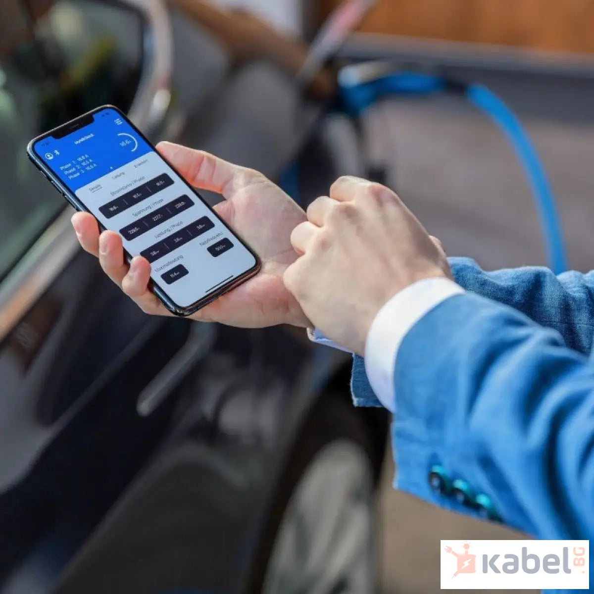 МОБИЛНА ЗАРЯДНА СТАНЦИЯ NRGKICK BLUETOOTH, WI-FI И 4G ТИП 2 | ТРИФАЗНА 22 KW | 5 МЕТРА