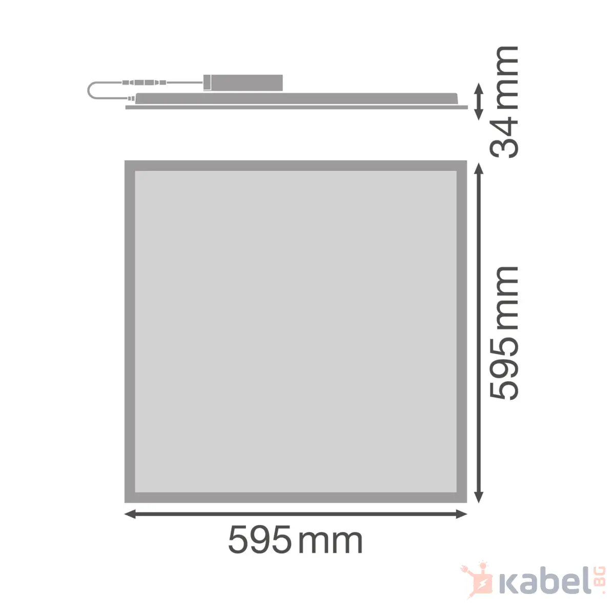 ПАНЕЛ LED ECO 40W 4000K 3400lm,285040,LEDVANCE