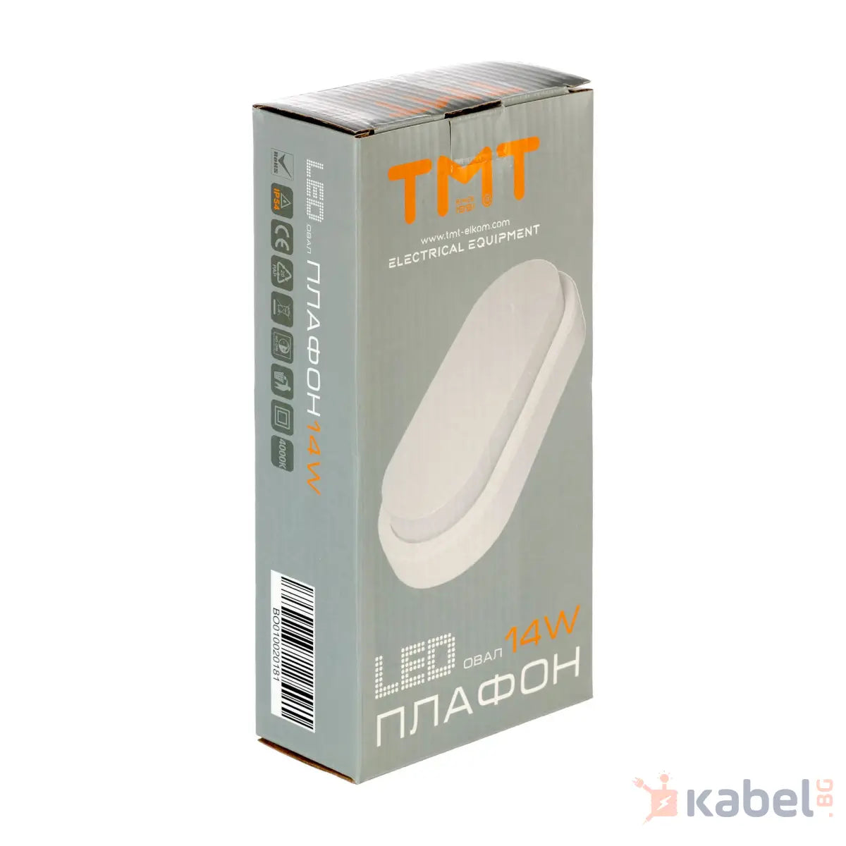 ПЛАФОНИЕРА LED 14W 4000K 980Lm IP54 ОВАЛ 230V