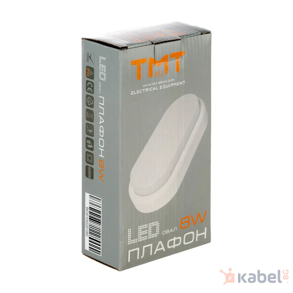 ПЛАФОНИЕРА LED 8W 4000K 560Lm IP54 ОВАЛ 230V