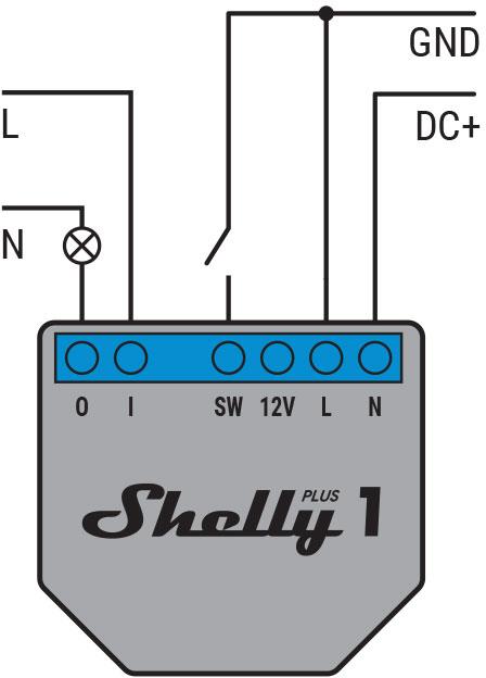 Микромодул Smart реле 1х On/Off 16A изисква неутрала Shelly Plus 1 - 265000S