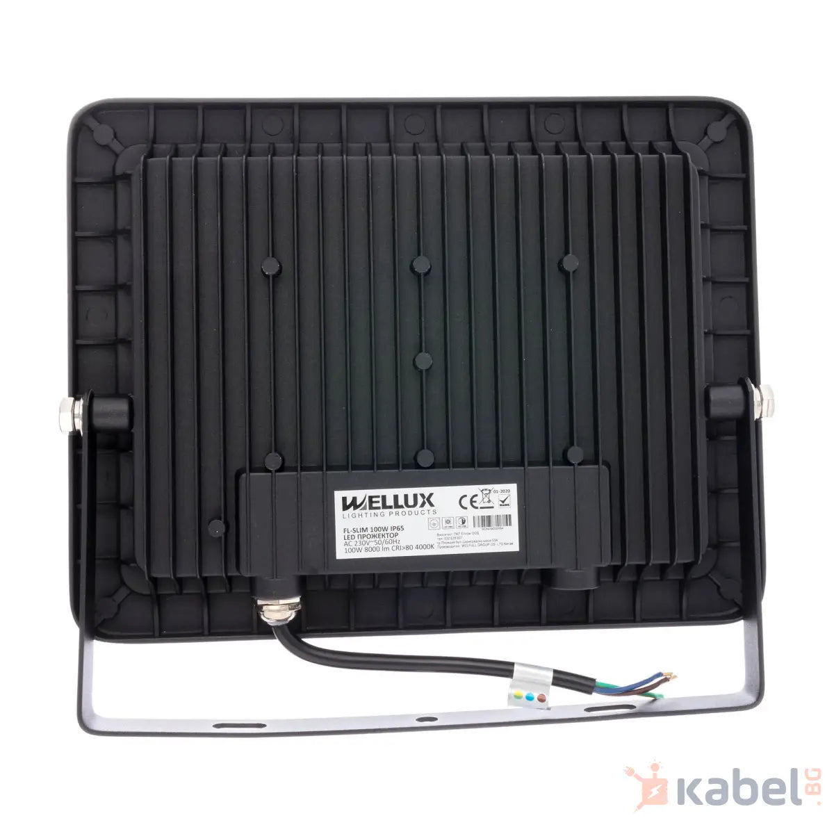 ПРОЖЕКТОР LED 100W,4000K,7600Lm,WELLUX,