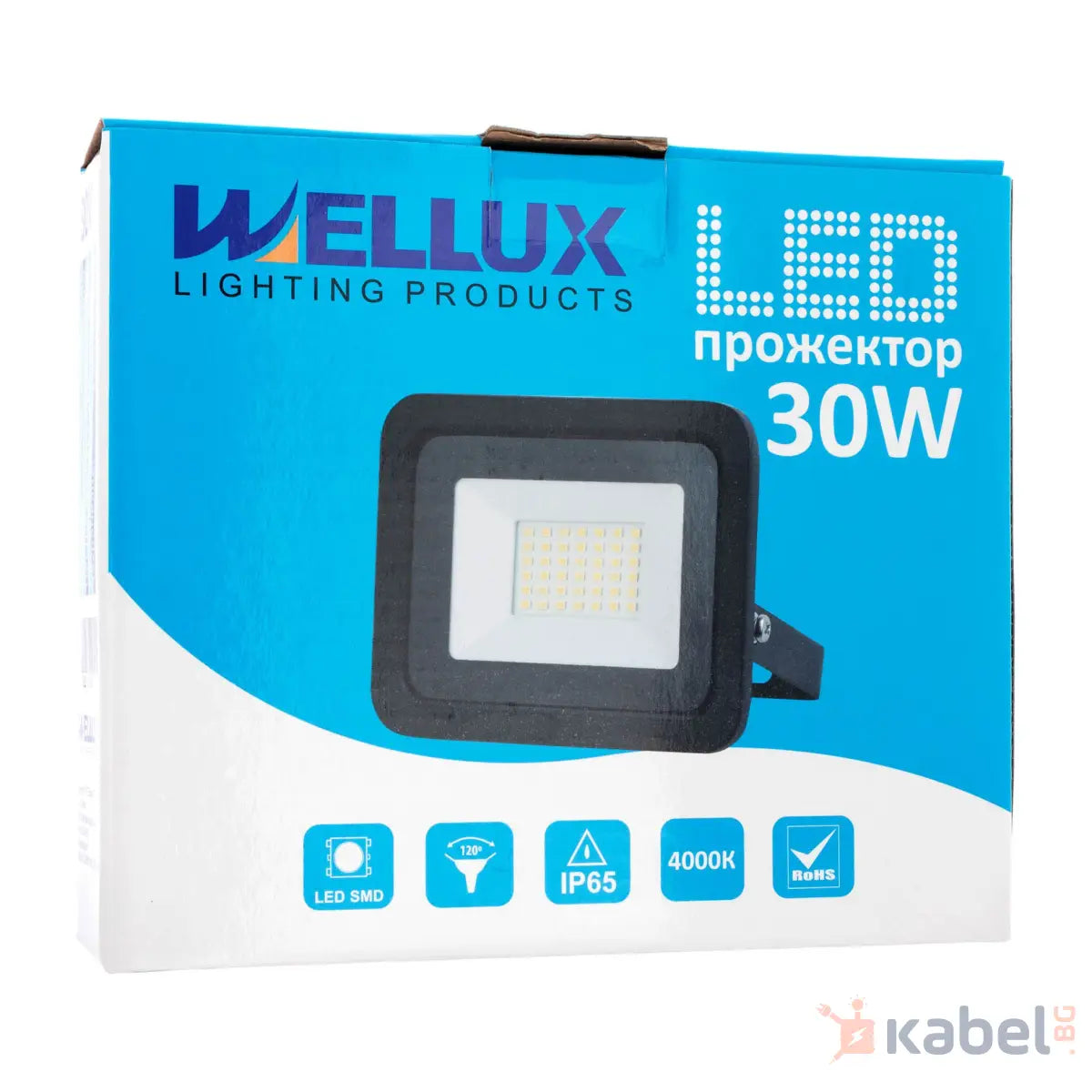 ПРОЖЕКТОР LED 30W,4000K,2200Lm,WELLUX,