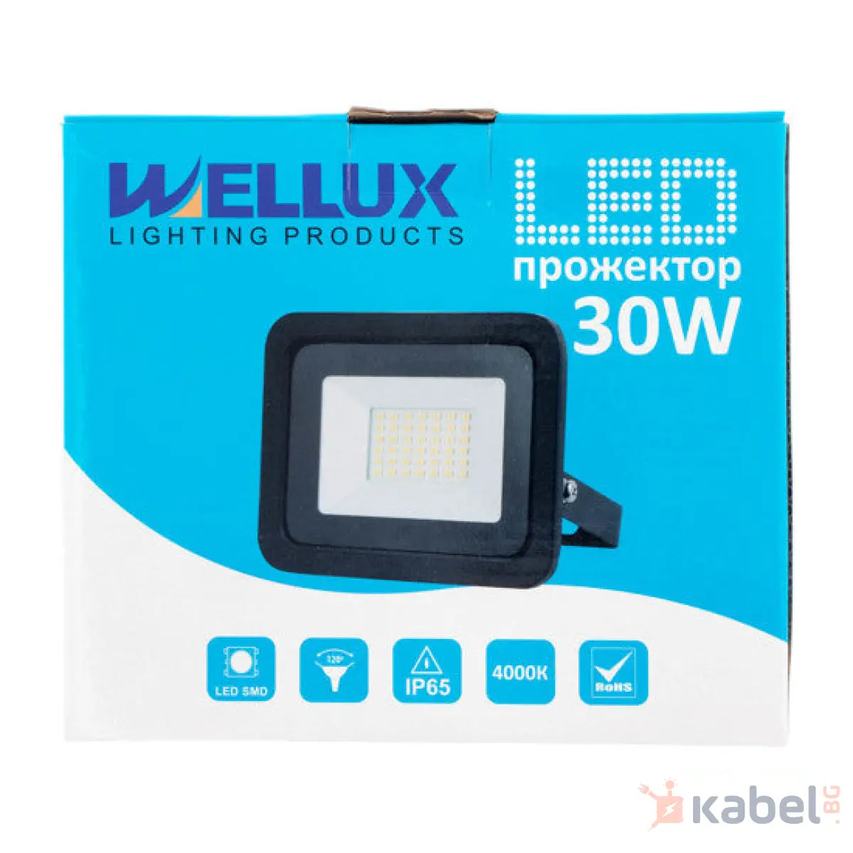 ПРОЖЕКТОР LED 30W,4000K,2200Lm,WELLUX,