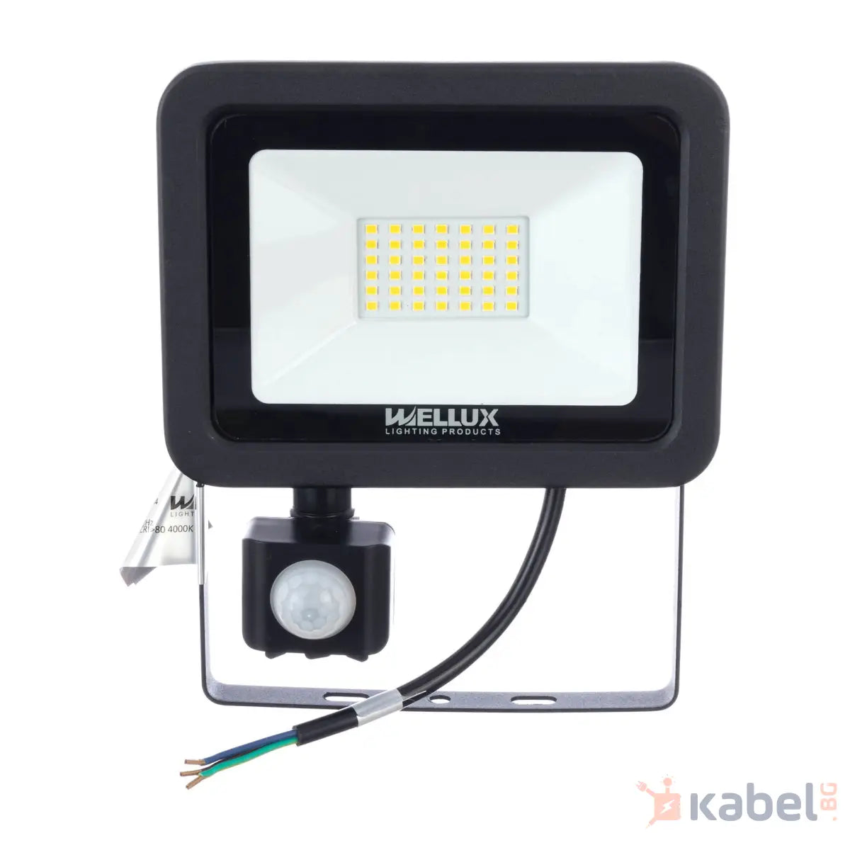 ПРОЖЕКТОР LED 30W+СЕНЗОР,4000K,2200Lm,WELLUX