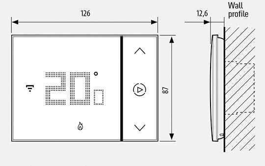 Термостат Smarther 2 с вградено Wi-FI за вграден монтаж ЧЕРЕН Bticino with Netatmo