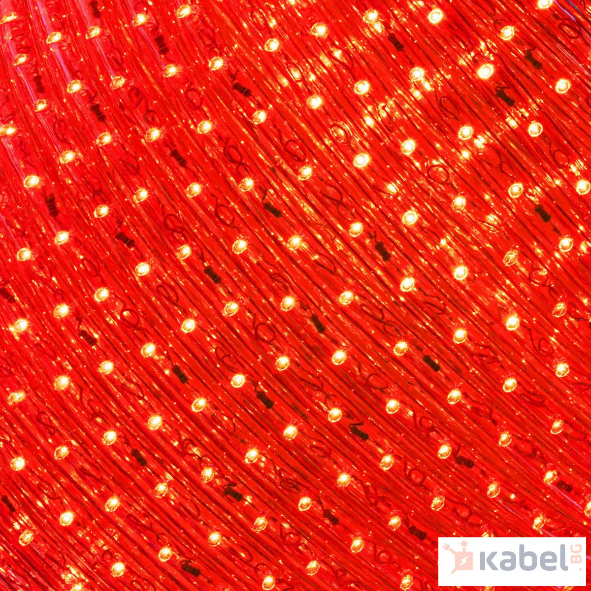 СВЕТЕЩ КАБЕЛ LED ЧЕРВЕН 48LED 3W/1m 230V
