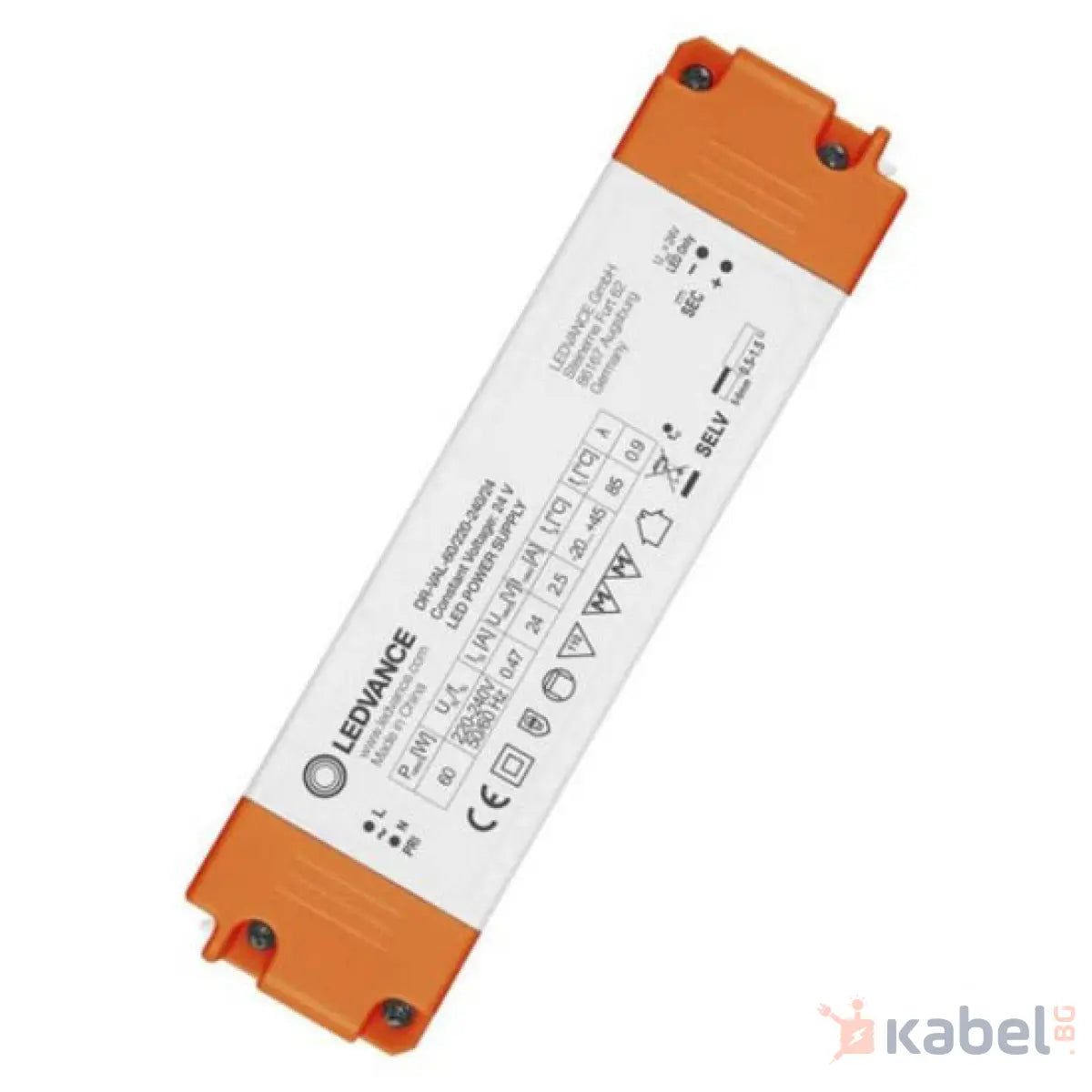 ТРАНСФОРМАТОР ЗА LED ЛЕНТА V -60W/220V/24V IP20 LEDVANCE